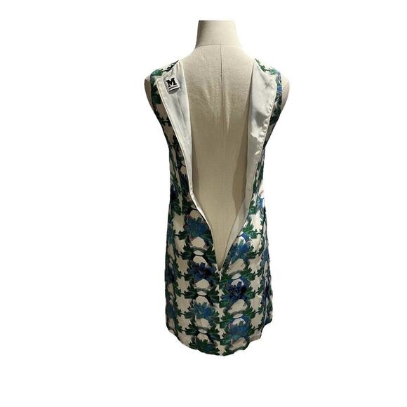 M Missoni Multicolor Blue Green Floral Silk Sleeveless Mini Dress 36/US 6/Small - Picture 3 of 15